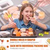 Suttmin 500 Pcs Reusable Chopsticks Helper Multicolor Plastic Practice Chopstick