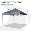 JANCANOPY 10x10 Canopy Replacement Top with Air Vent Silver Coated