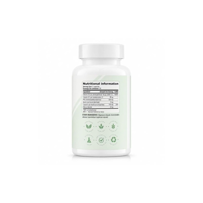 High Strength Vitamin D3 K2 Supplement | D3 2000 IU