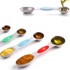 Magnetic Measuring Spoons Sets of 9, WOVTE Dual Sided Stainless