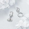 ONEFINITY Alien Earrings 925 Sterling Silver UFO Earrings Space Earrings