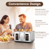 Mecity 4 Slice Toaster with Touch Screen Control, 4 Wide