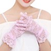 AWOCAN Women's Lace Elegant Short Gloves for Wedding, Tea Party,