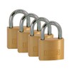 Kasp K12040D4 40 mm Brass Padlock Keyed Alike (Pack of
