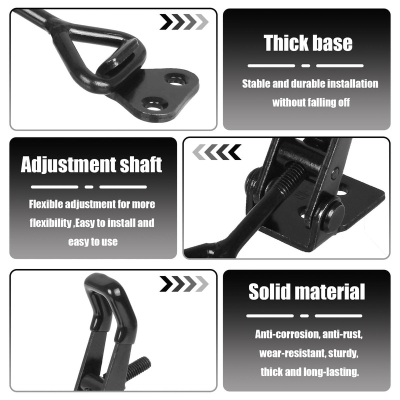 Toggle Latch Clamp 4001, 6 Pack Adjustable Toggle Clamp Latch,