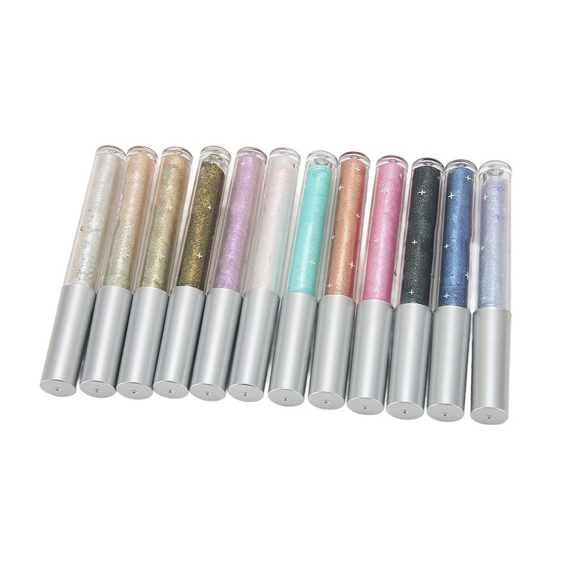 12PCS Liquid Eyeshadow Set Diamond Sparkling Matte Glitter Eyeshadow Set