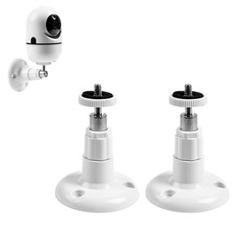 2 Pack Security Wall Mounting, Mount Bracket Compatible with Arlo Pro, Arlo Pro 2, Arlo Ultra, Arlo Pro 3, Arlo Go, 360 Degree Adjustable Bracket for 1/4 Screw Camera with Same Interface (2 Pack)