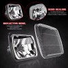 CHUSYYRAY Pair 7X6 5x7 LED Headlights Square For Chevy Express