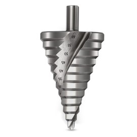 CYLBAQ Step Drill Bit 6-60 mm, Peeling Drill HSS 4241, Step Drill Metal 13 mm Shank, Taper Drill with 12 Steps, Hole Drill for Plastic, Wood - High-Quality HSS Taper Drill Bit