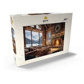 MyPuzzle Cosy Log Cabin with Mountain View - Premium 1000 Piece Puzzle - MyPuzzle Special Collection by Puzzle Galaxy