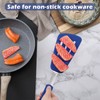 Yetene 14" Silicone Fish Spatula, Large Grip Kitchen Turner Spatulas