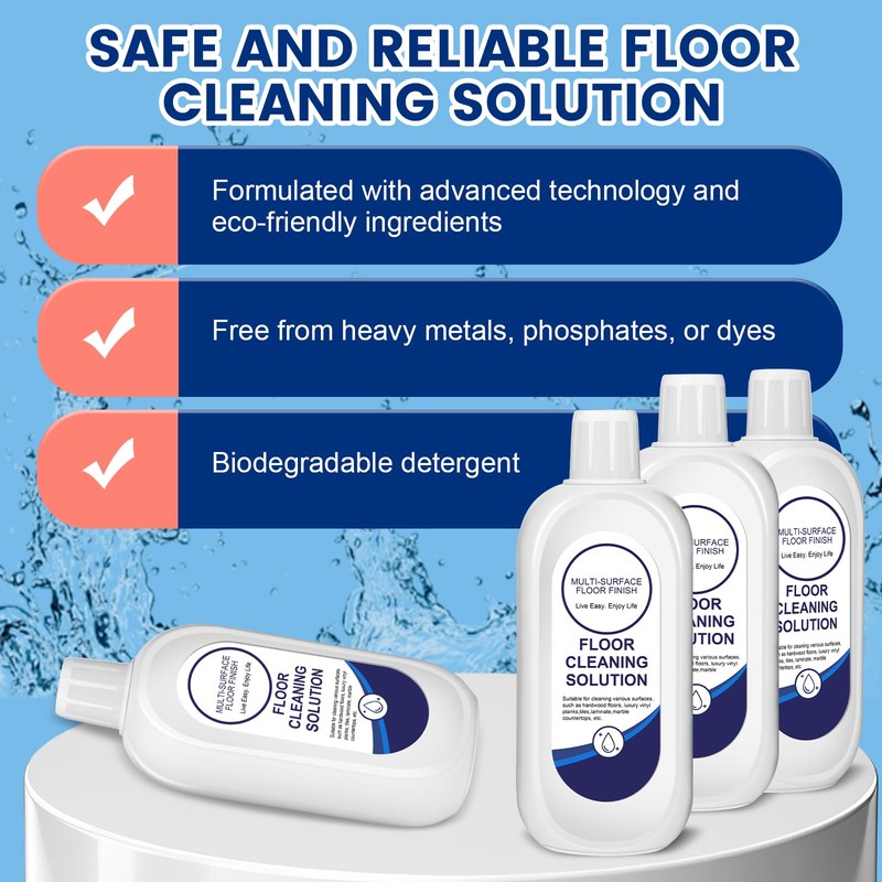 YHOVID Multi-Surface Floor Cleaning Solution Compatible with Tineco, Cleaner Refill