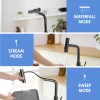 Modern Single Handle 360° Swivel Stainless Steel Waterfall Kitchen Faucet