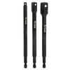 Titan 12086 3-Piece 6-Inch Impact Socket Adapter and Extension Set