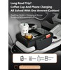 TNDCKP Induction Charging Car Armrest Pad, Leather Center Console Cushion,