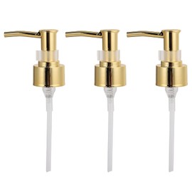 3Pcs Soap Dispenser Pump, 5.7'' Soap and Lotion Dispenser Pumps Replacement for Shampoo, Conditioner, Lotion, Body Wash, Hand Soap(Gold)
