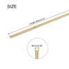 sourcing map 2mm x 300mm Brass Round Rod, Metal Solid