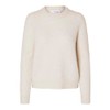 SELECTED FEMME Female Pullover Wool Blend Knitted, Birch, M