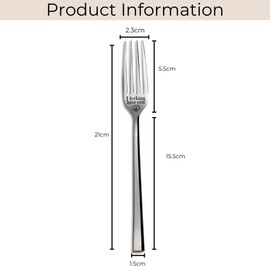 Engraved Fork - 'I Forking Love You' Romantic Utensil - Funny and Unique Gift for Him, Her, or Loved Ones - Perfect for Valentine's Day, Anniversaries, or Special Occasions