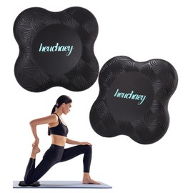 heuchaey Yoga Knee Pad, Non-Slip Yoga Knee Pad Mat, Suitable for Yoga 20 x 20 cm, Pilates, Sports, Support for Knees, Wrists, Ankle, Wear-Resistant Protects the Knees, Pack of 2