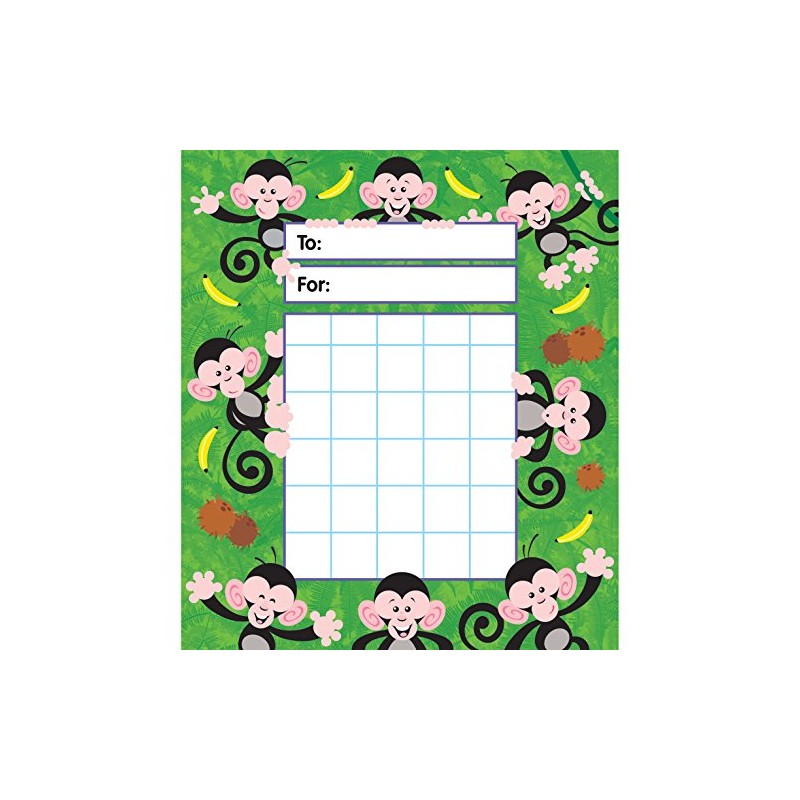Trend Enterprises, Inc. Monkey Mischief Incentive Pad, 36 Sheets