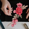 13 bordados con flores de encaje para manualidades, manualidades, decoración,