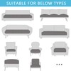 Elehealthy Waterproof Couch Cushion Cover Stretch Jacquard Sofa Cover 3