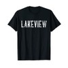 Lakeview Vintage White Script Apparel T-Shirt