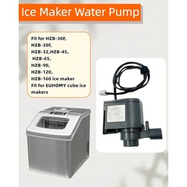 AP1200, AC120V Bomba de agua comercial de gran flujo para máquinas de hielo, compatible con HZB-30F, HZB-38F, HZB-32, HZB-45, HZB-65, HZB-90, HZB-120, HZB-160, 60Hz, 0.13A, Hmax 2.6 ft