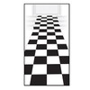 Beistle Checkered Runner, Black/White