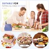 Keweis Silicone Food Storage Containers, Set of 3 Rectangular Bento