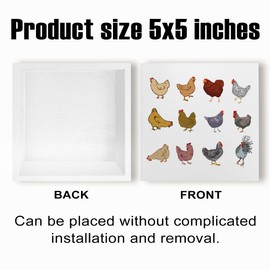 Chiken Gifts Vintage Chicken Decor Sign for Home Farmhouse Chicken Coop Kitchen Bathroom Bedroom Wood Sign Wood 2401