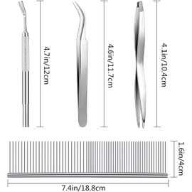 Cats and Humans Plastic Tick Puller Tick Grabber, 7Pcs Tick Remover Tick Remover Tick Puller Removal Tick Grabber,Tick Removal Tick Picker Flea Removal Tool,Tick Hook Louses Pliers Remover,Green