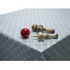 Wipe Clean Tablecloth PVC Vinyl Oilcloth Duck Egg Geometric Ovals