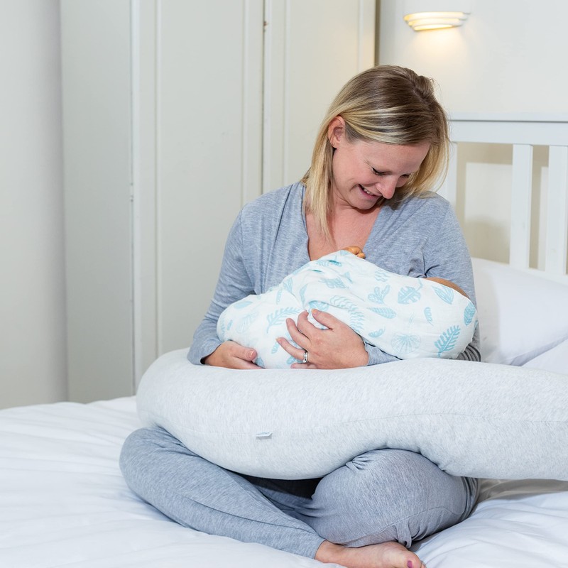 PurFlo COVER BREATHE PREGNANCY PILLOW- MINIMAL GREY