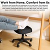 Ergonomic Adjustable Under Desk Footrest,Ottoman with Wheels