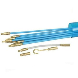 Unibos | 3.3M Wire Cable Access Rod Electrical Fish Tape Glow Rods kit - 10 PCS (33 cm) Rods