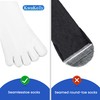 KWUKOTY 4 Pairs Coolmax Core Sports Toe Running Socks for