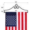 Anley Wrought Iron Garden Flag Hanger - Garden Banner Holder