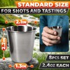 Stainless Steel Shot Glasses 70ml/2.37oz – 8 Pcs Metal Shot