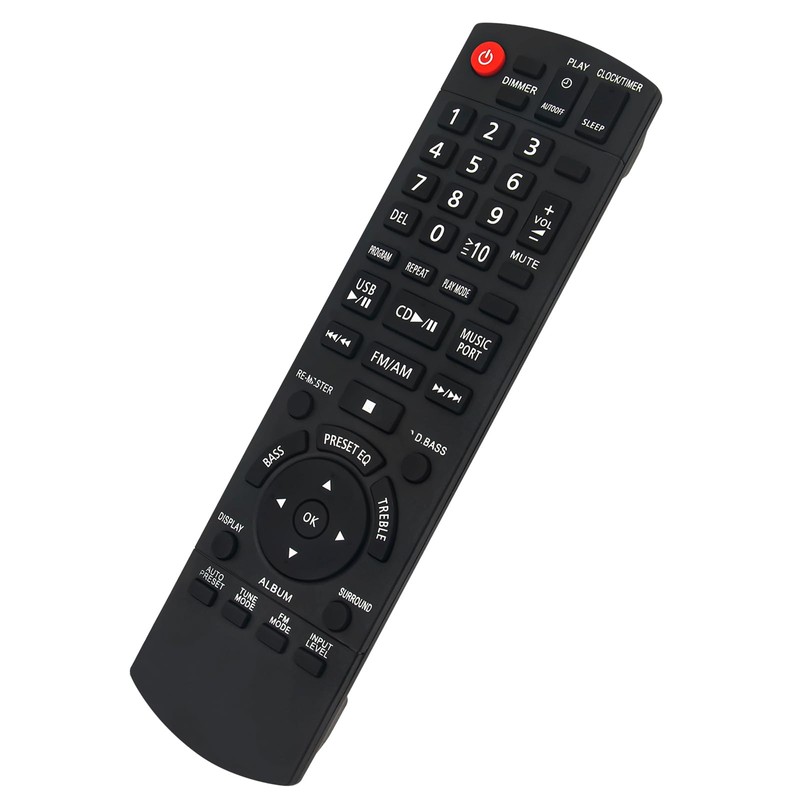 N2QAYB000555 Replacement Remote Control Suitable for Panasonic CD Stereo Micro