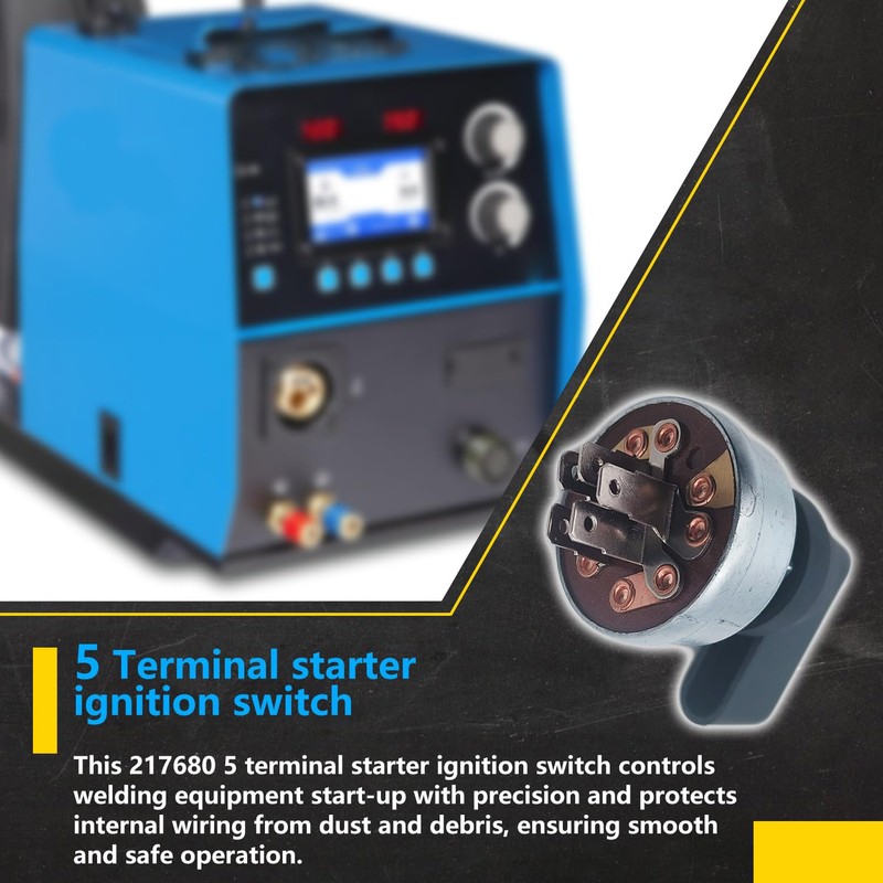 HD Switch Starter Ignition Switch, 4 Position, 5 Terminal Replaces
