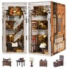 MiniCity 3D Wooden Puzzle Bookend Bookshelf Insert Decor with LED