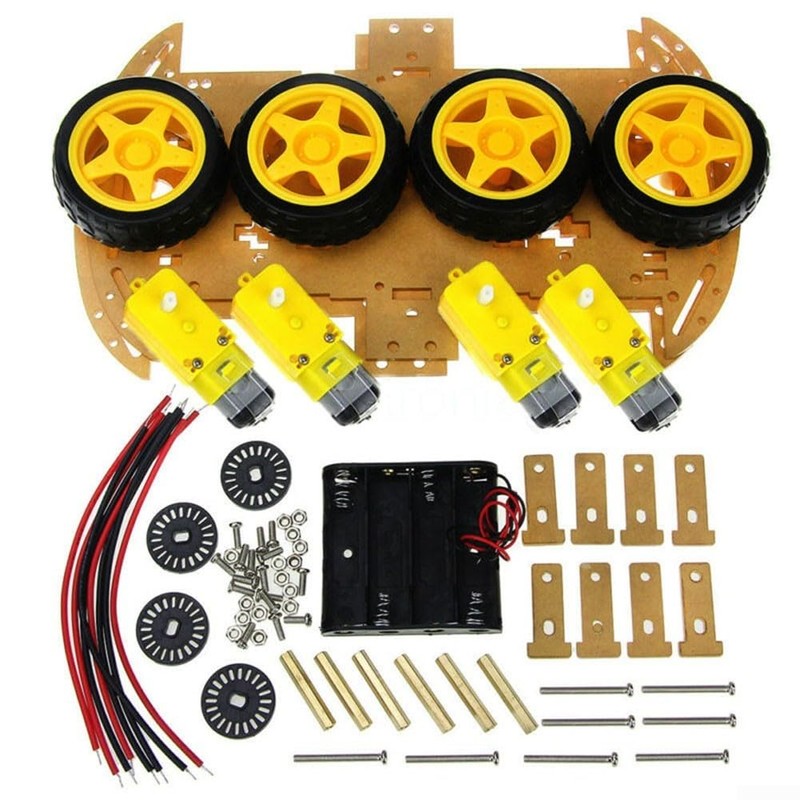 4WD Robot Smart Car Chassis Kits Car with Speed Encoder