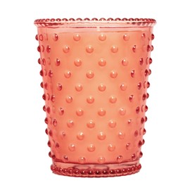 Watermelon Basil Hobnail Glass Candle, 16 oz by Simpatico Home