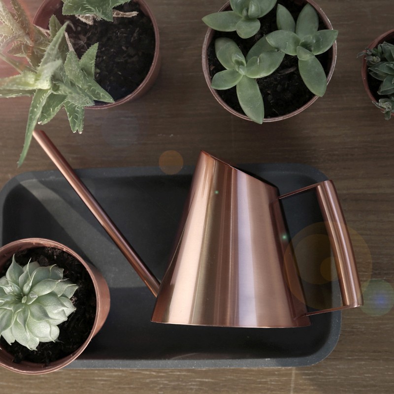 Household Stainless Steel Watering Can Pot Garden Green Plant Flower