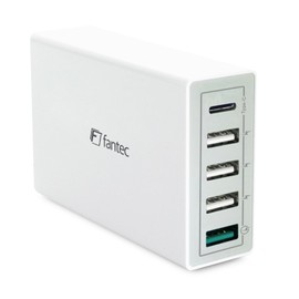 FANTEC QC3-A22 Quick Charge 3.0 Ladegerät und 2X USB Anschlüssen mit 36W Schwarz