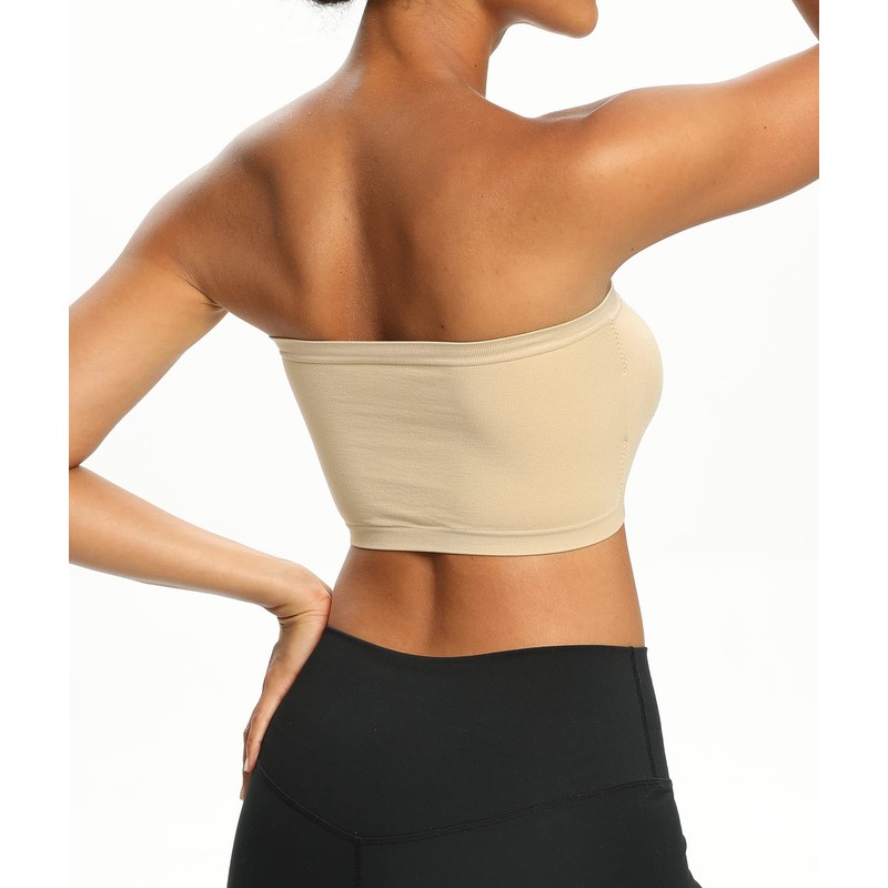 Venbond - Bralette sin tirantes acolchado para mujer, de 3