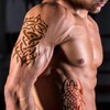 Large Temporary Tattoos for Men Women 12 Sheets Fake Tribal