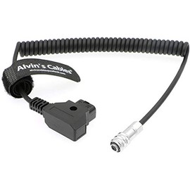 Alvin's Cables BMPCC 4K to D Tap Power Cable for Blackmagic Pocket Cinema Camera 4K Gold Mount V Mount Battery Weipu 2 Pin Female to P Tap